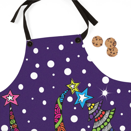 3 Holiday Trees Apron