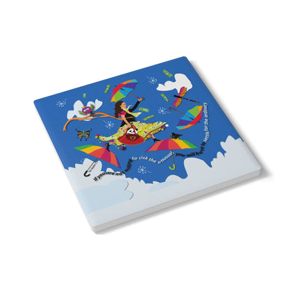 Risk the Unusual  Ceramic Coaster