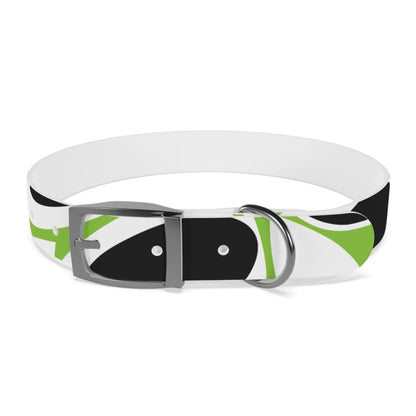 Lime Vivid Petal Edge Dog Collar