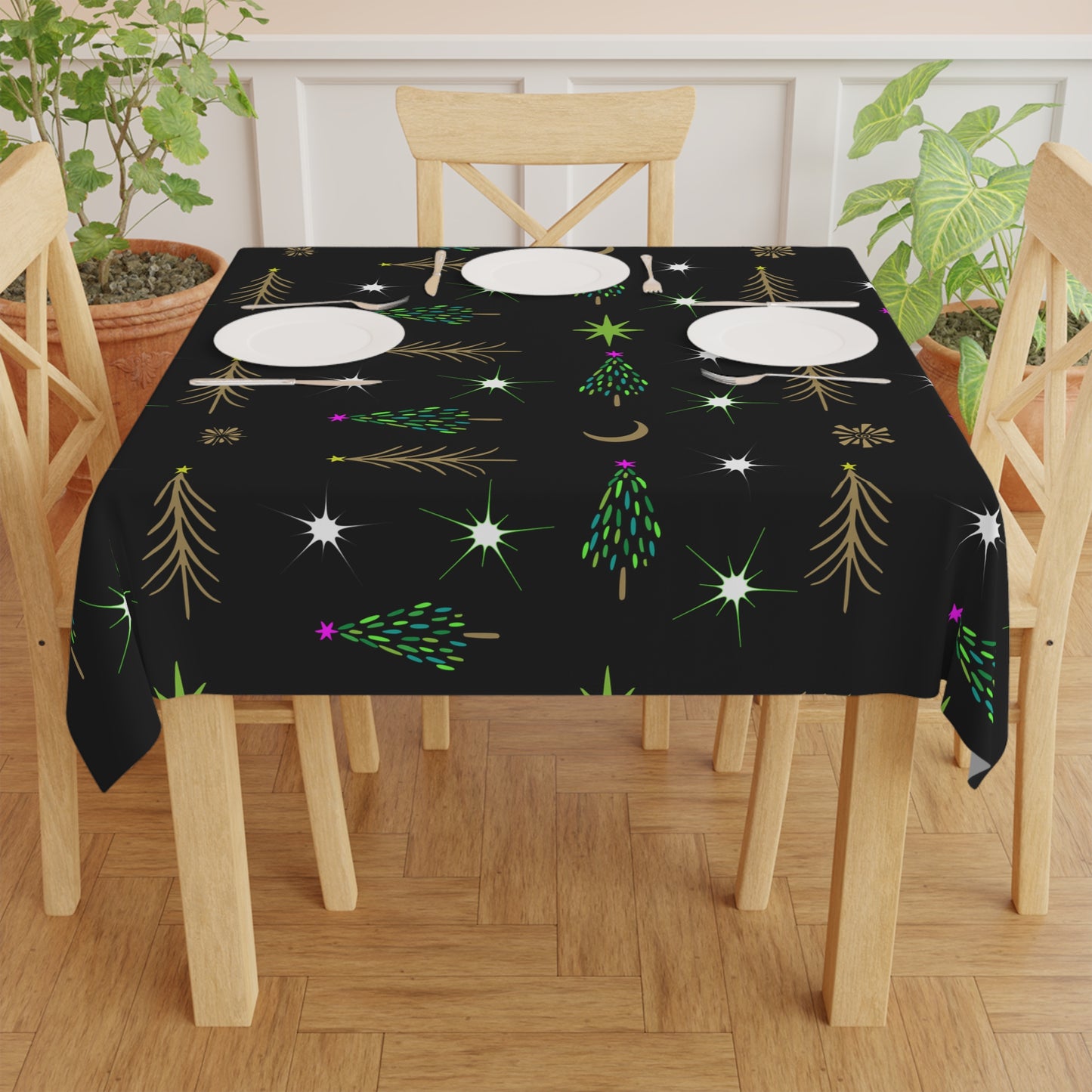 Holiday Trees Tablecloth