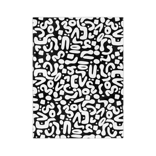 Optic Pop Velveteen Microfiber Blanket