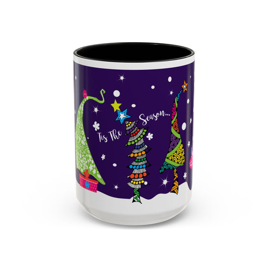 Holiday Trees Accent Coffee Mug (11, 15oz)