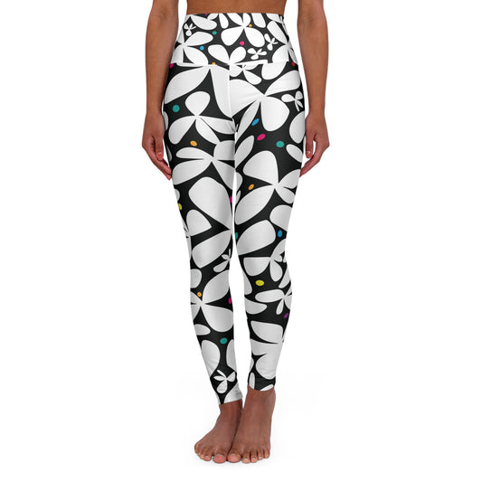 Daisy Dazzle High Waisted Yoga Leggings