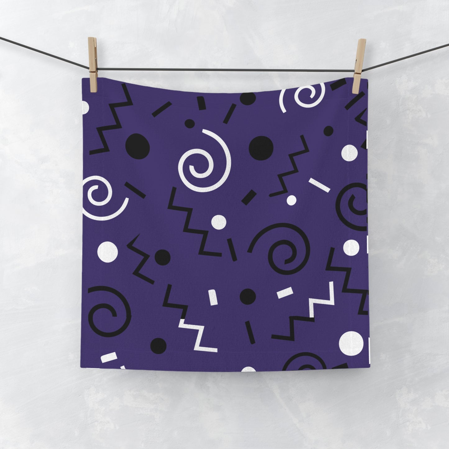Purple Swirlverse Face Towel