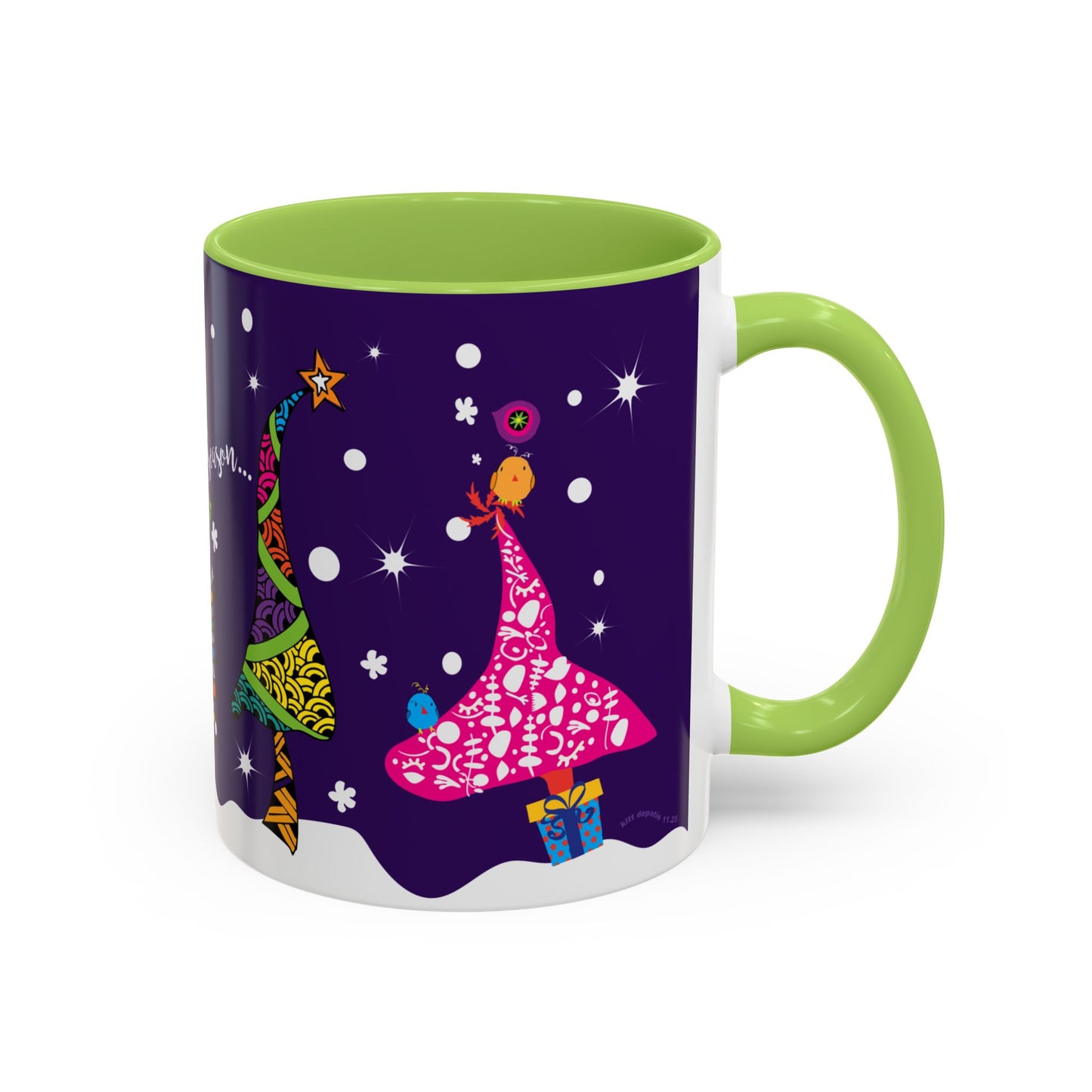 Holiday Trees Accent Coffee Mug (11, 15oz)