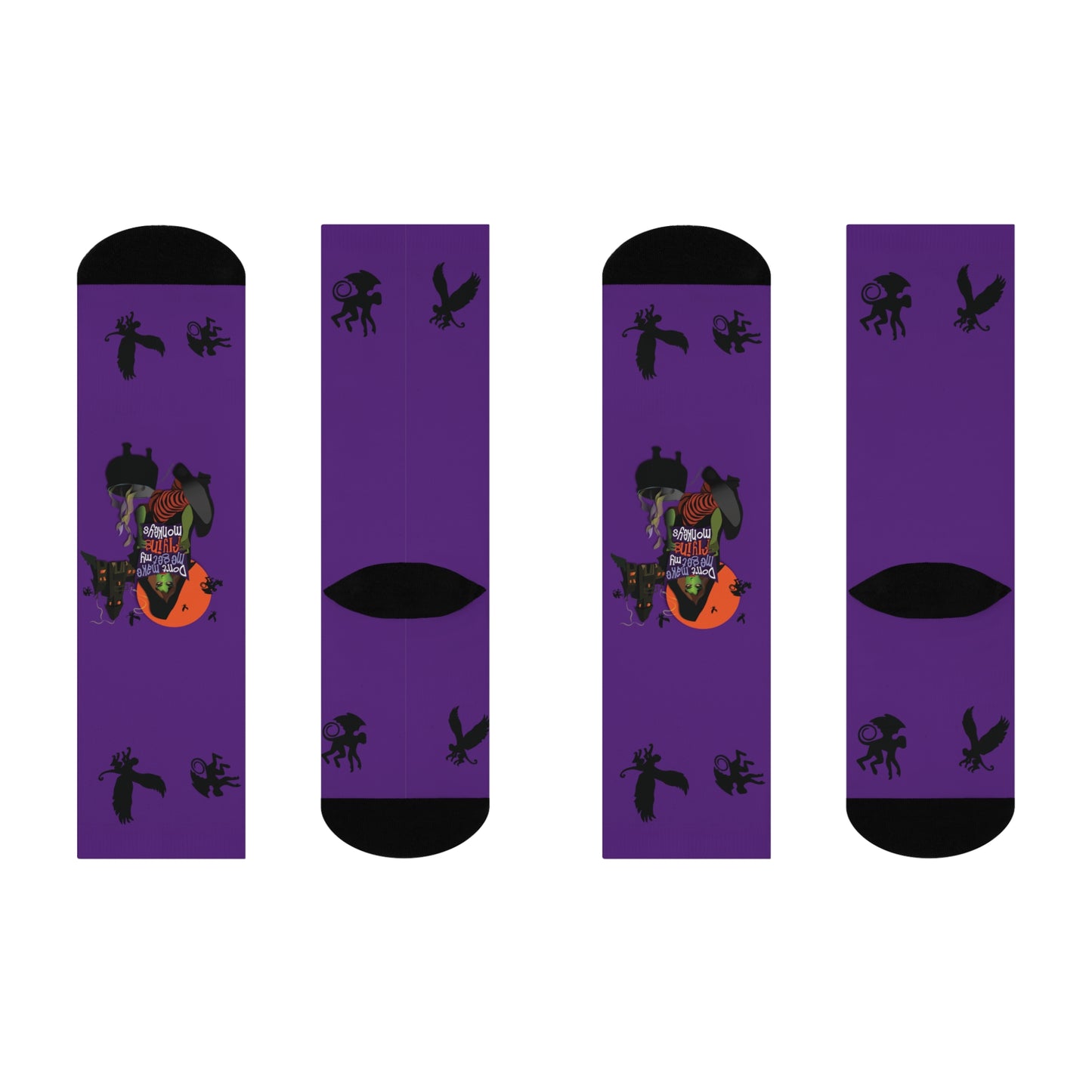 Flying Monkeys Cushioned Crew Socks