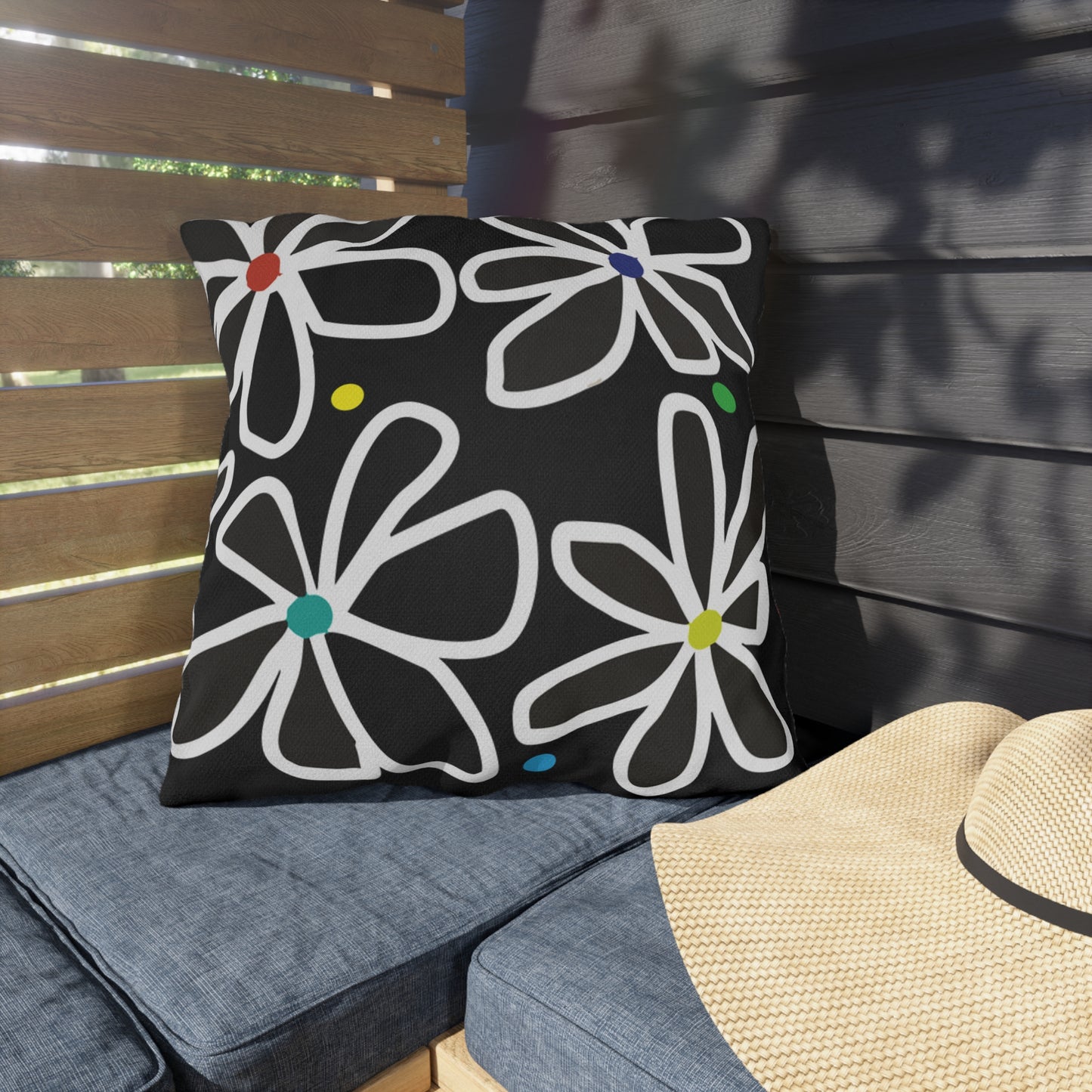 Summer Flower Love Outdoor Pillows