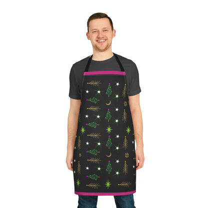 Gold Trees Apron, 5-Color Straps (AOP)