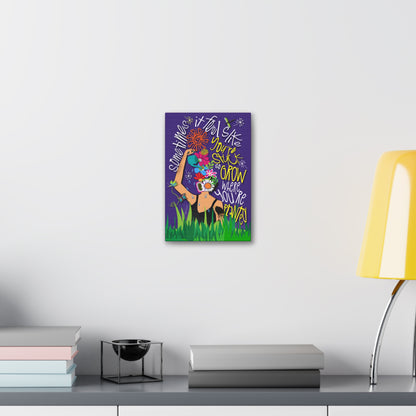 Grow Where You're Planted Canvas Stretched, 1.5''