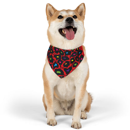 Orange Bold Botanica Pet Bandana Collar