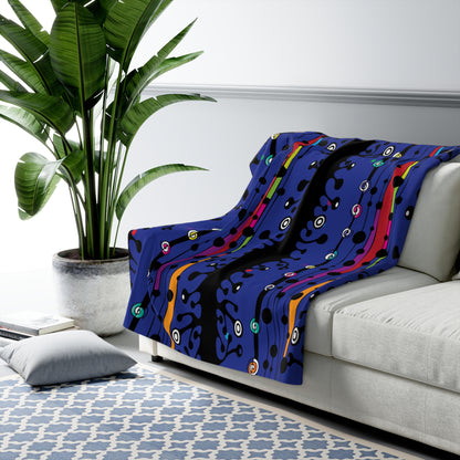 Blue Groove Sherpa Fleece Blanket