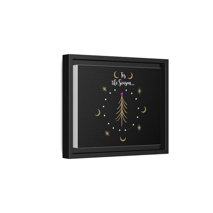 Tis the Season Gold tree Canvas