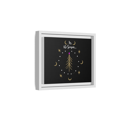 Tis the Season Gold tree Canvas