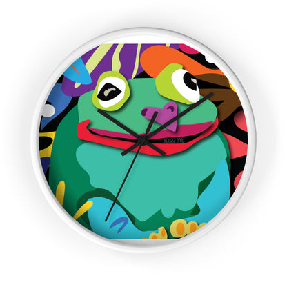 Frogolicious Wall Clock