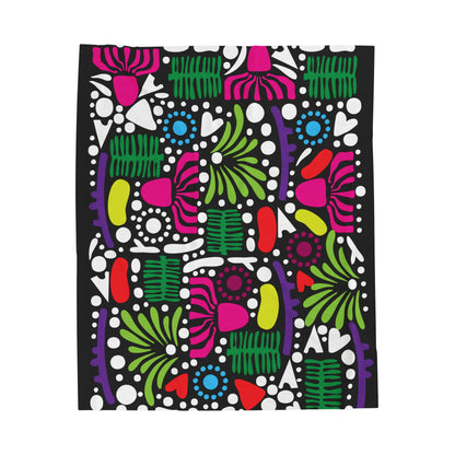 Flora Vibe Velveteen Plush Blanket
