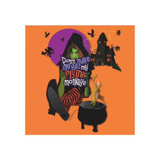 Flying Monkeys Square Magnet