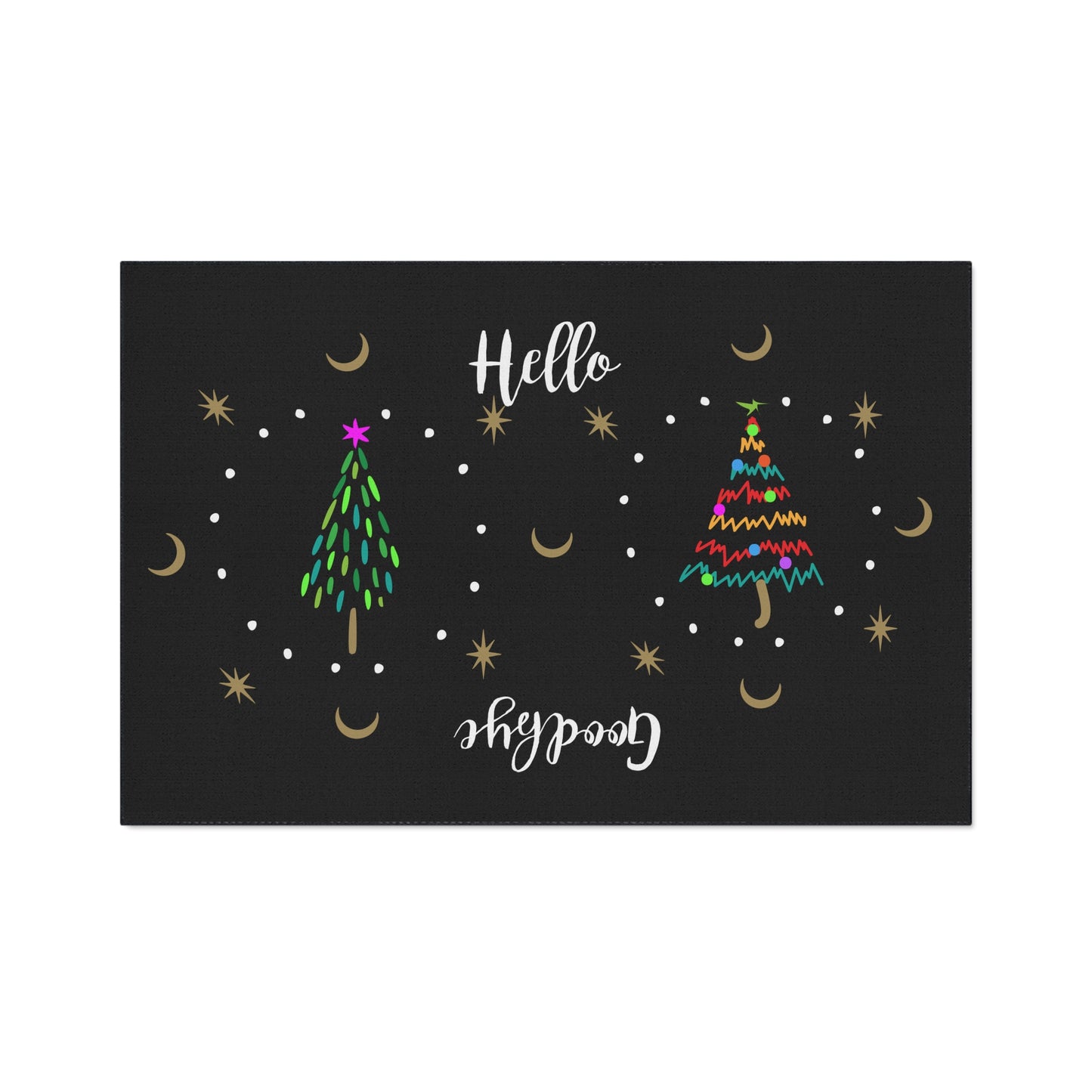 3 Trees Holiday Heavy Duty Floor Mat