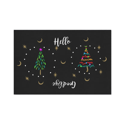 3 Trees Holiday Heavy Duty Floor Mat