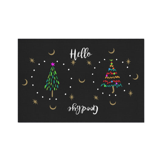 3 Trees Holiday Heavy Duty Floor Mat