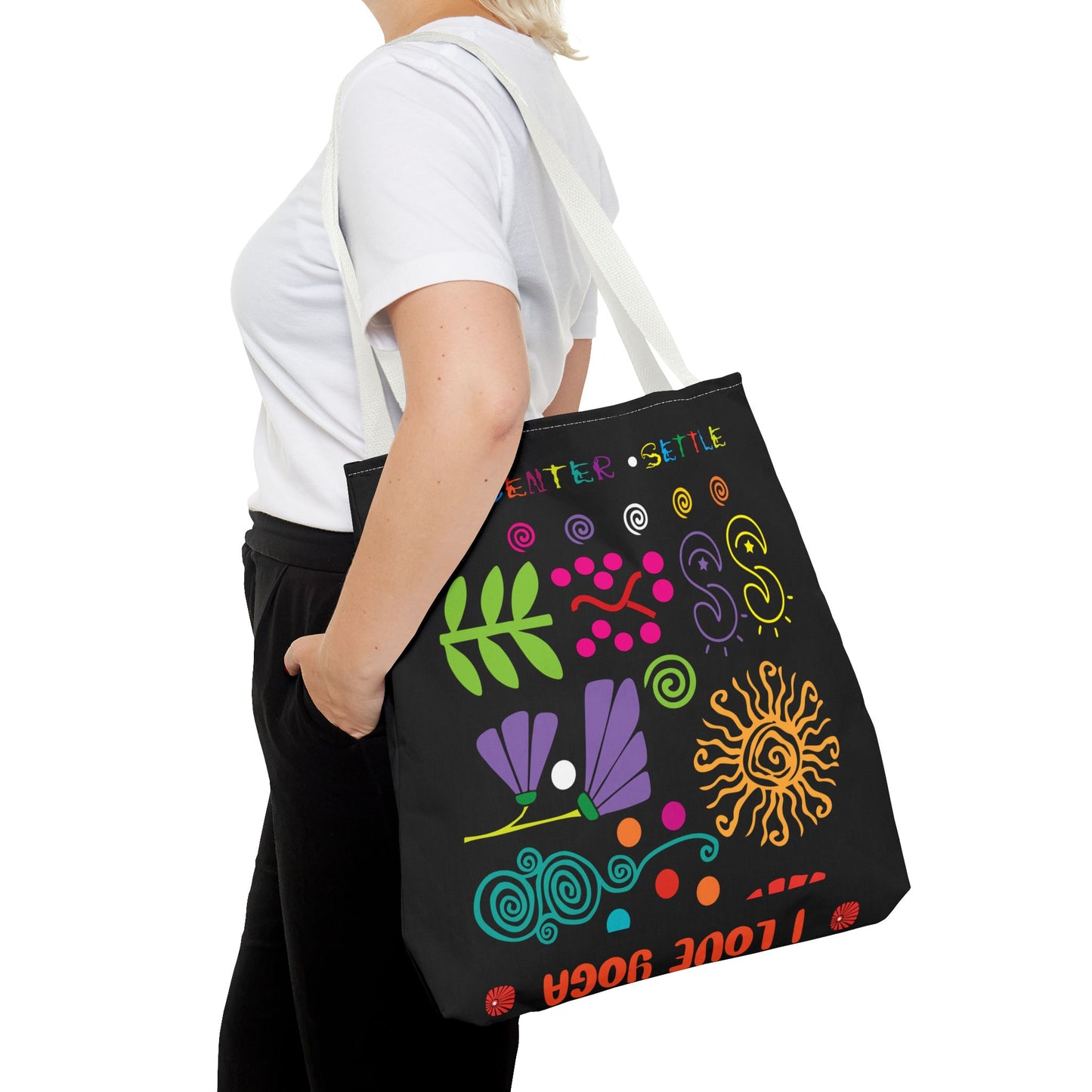 I Love Yoga Tote Bag