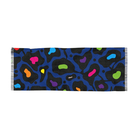 Bold Botanica (Blue) Light Scarf