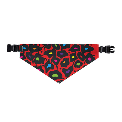 Orange Bold Botanica Pet Bandana Collar