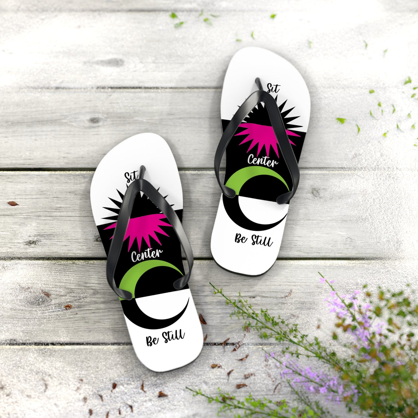 I Love Yoga Flip Flops