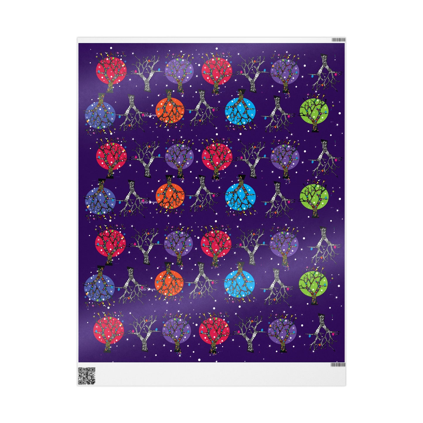 Holiday Trees Wrapping Papers