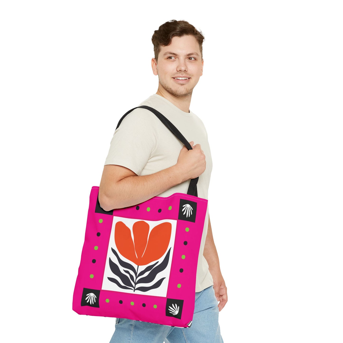 Orange Petal Pop Tote Bag