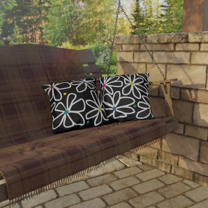 Summer Flower Love Outdoor Pillows