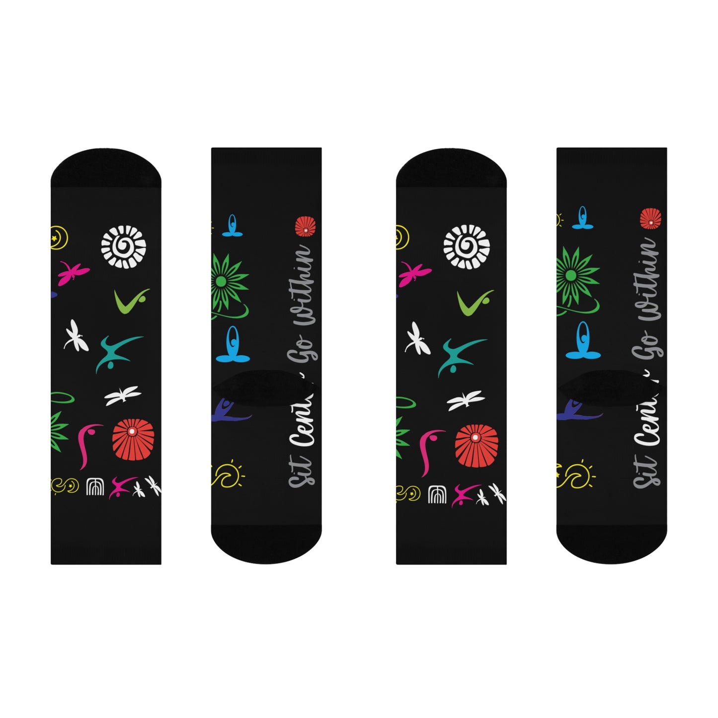 I Love Yoga Cushioned Crew Socks
