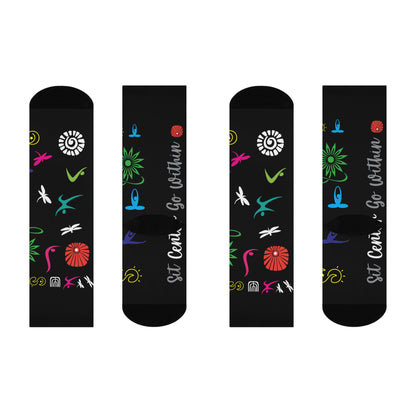 I Love Yoga Cushioned Crew Socks