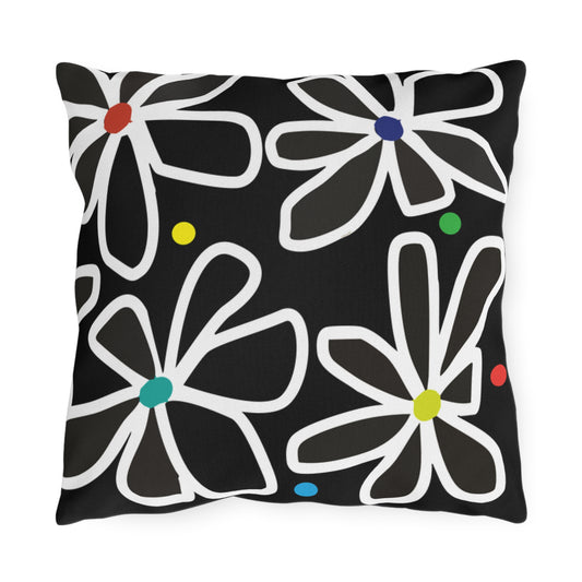 Summer Flower Love Outdoor Pillows