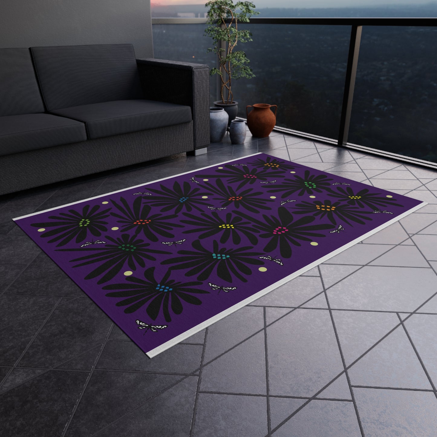 Velvet Petals Outdoor Rug