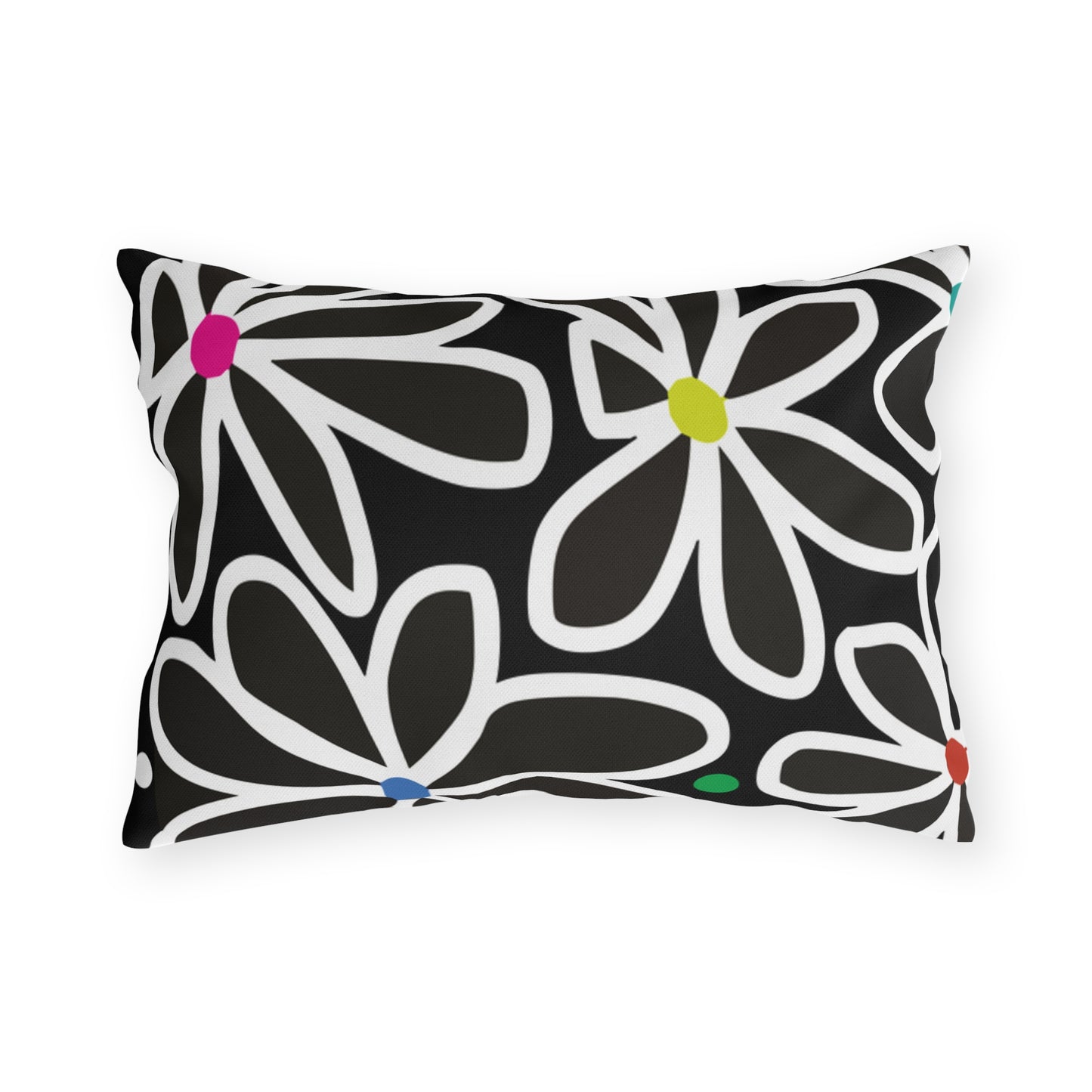 Summer Flower Love Outdoor Pillows