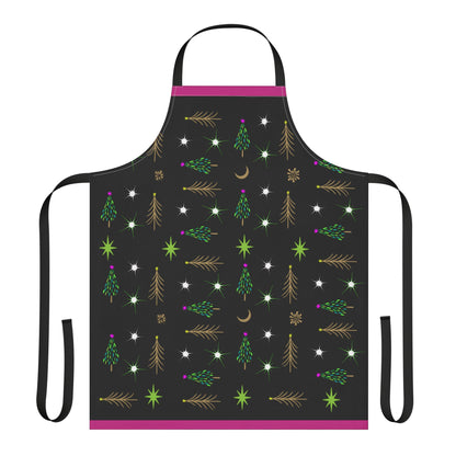 Gold Trees Apron, 5-Color Straps (AOP)