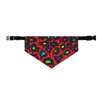 Orange Bold Botanica Pet Bandana Collar