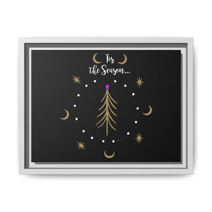 Tis the Season Gold tree Canvas