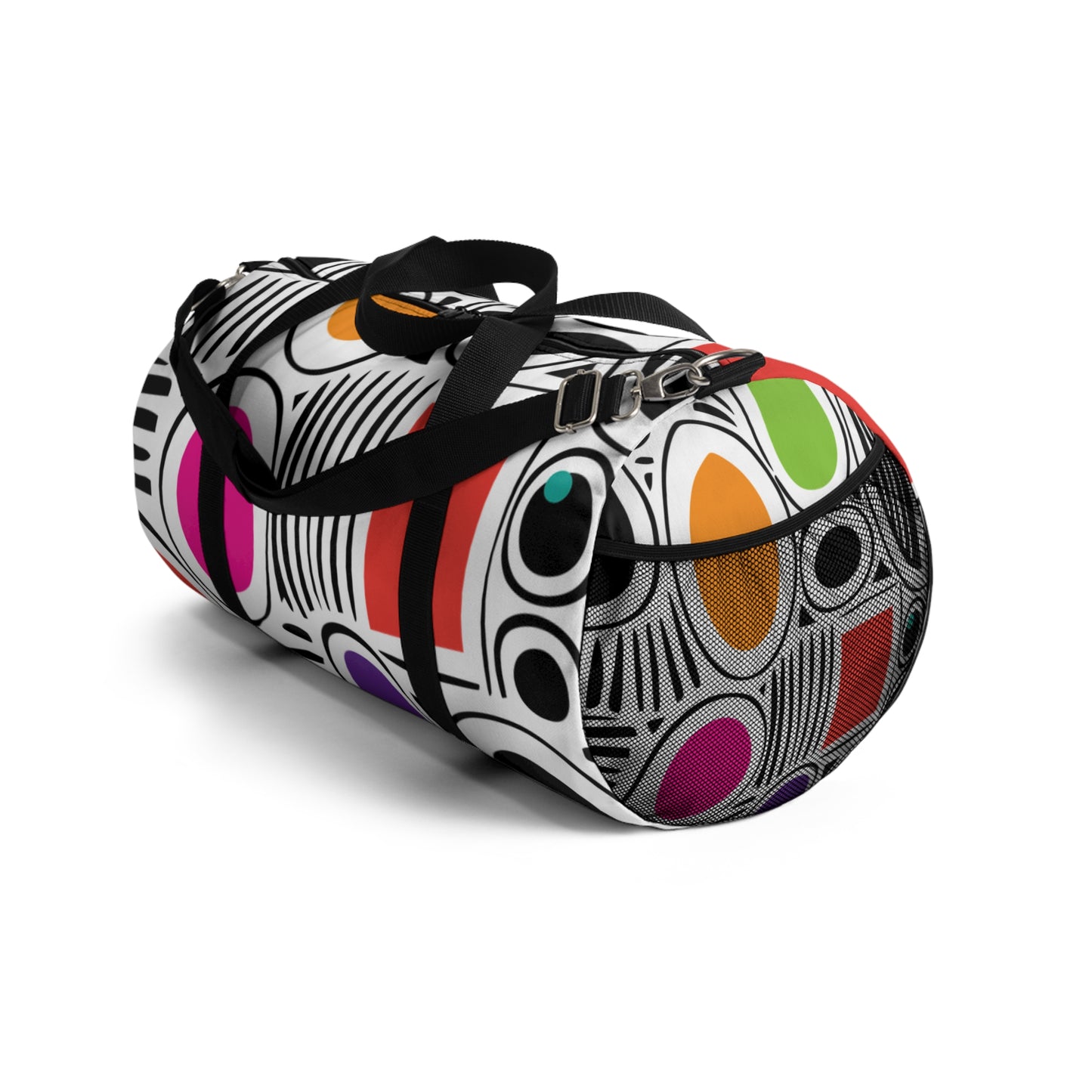 White Geosplash Duffel Bag