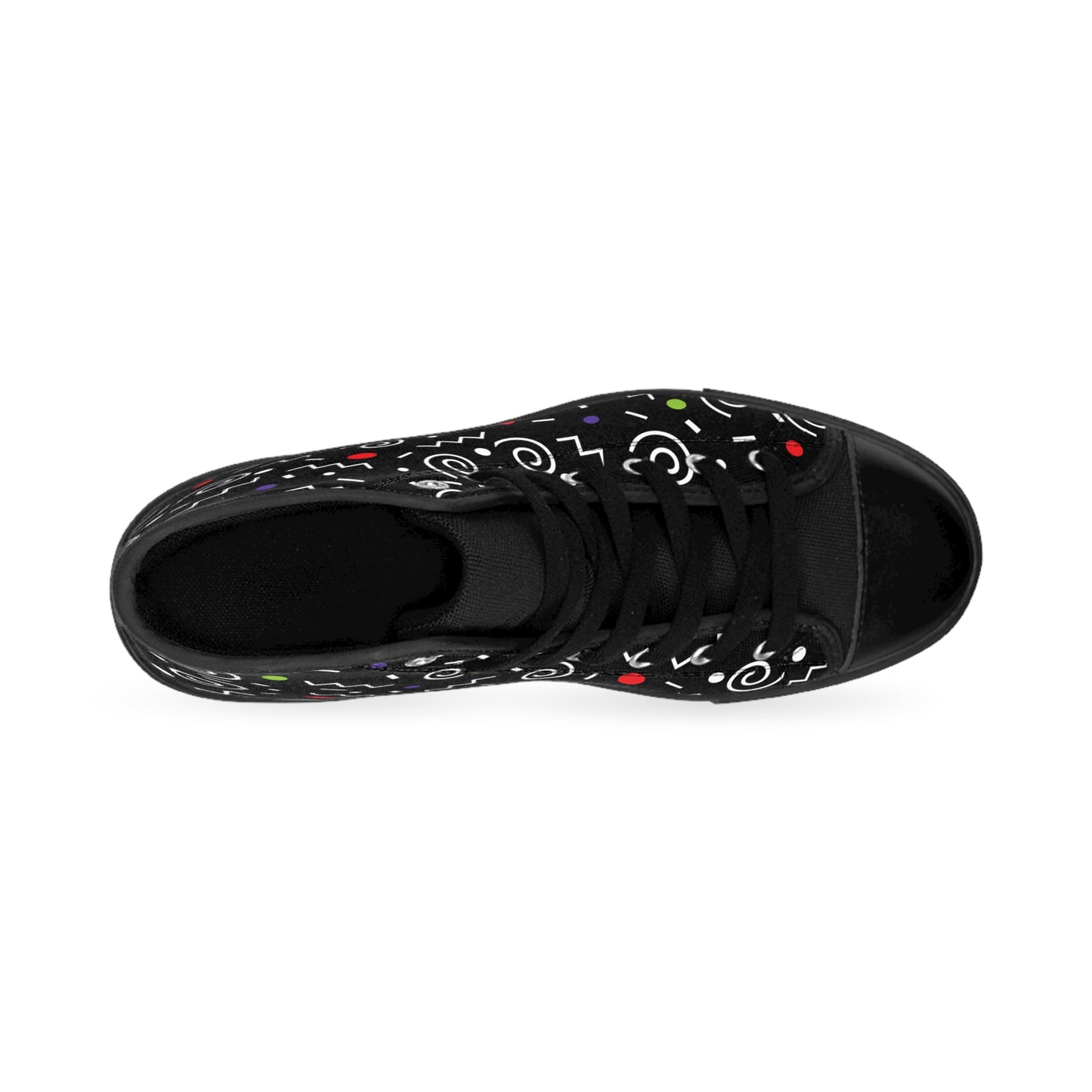 Color Scribbles Women's Classic Sneakers
