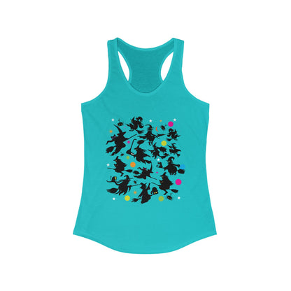 Halloween Witch Women's Ideal Racerback Tank