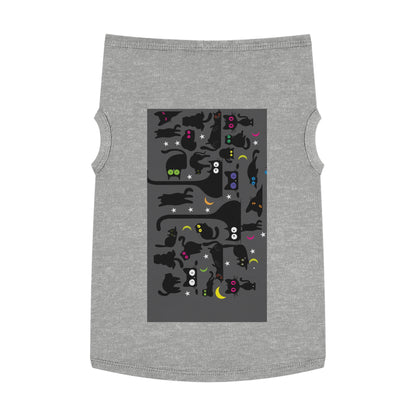 Grey Wicked Whiskers Pet Tank Top