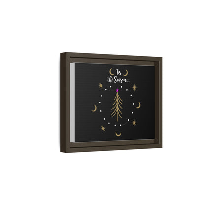 Tis the Season Gold tree Canvas