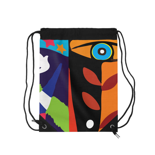 Urban Script Drawstring Bag