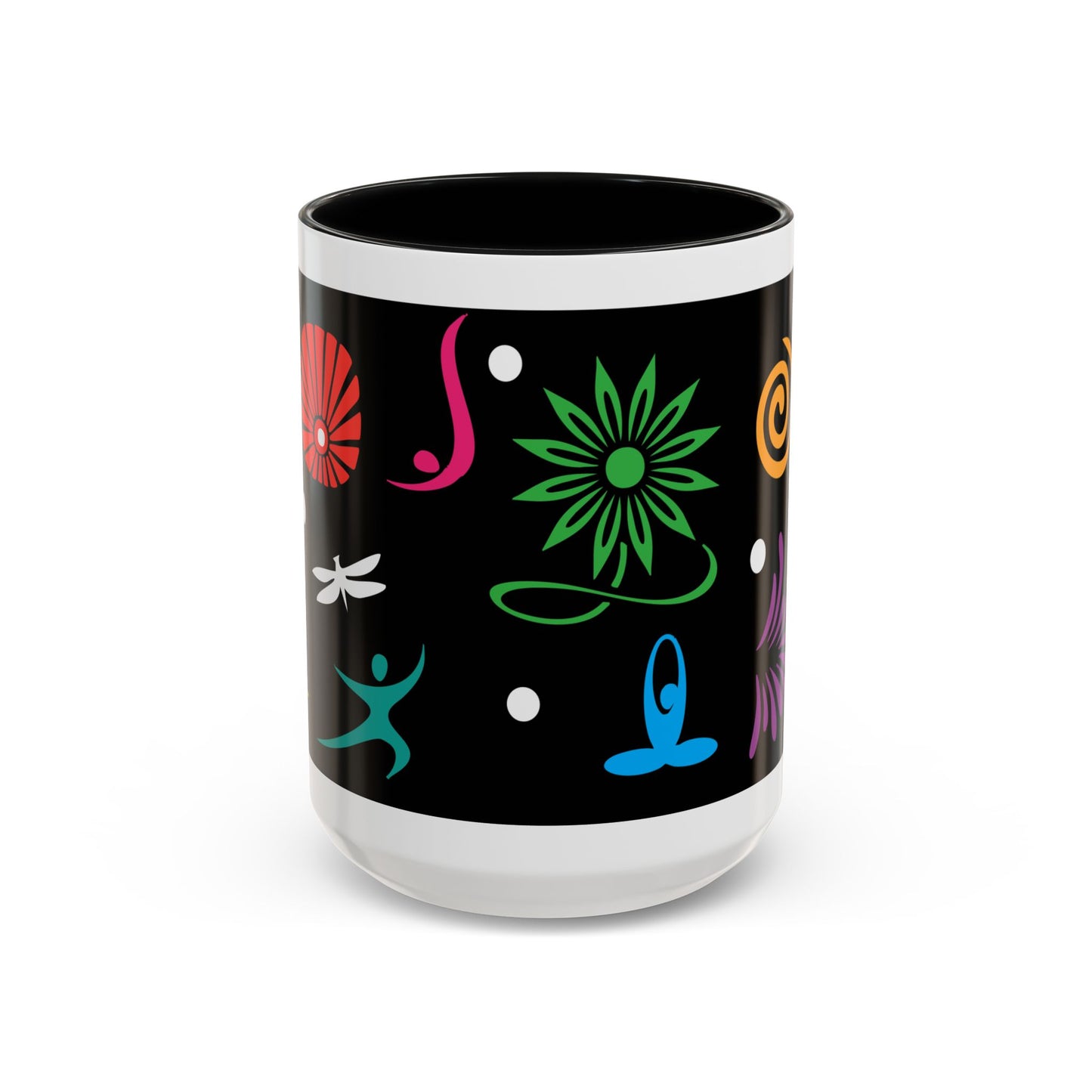 I Love Yoga Accent Coffee Mug (11, 15oz)
