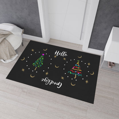 3 Trees Holiday Heavy Duty Floor Mat
