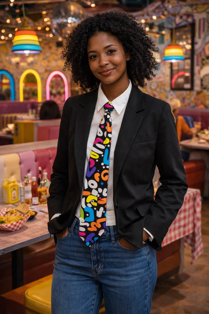 Electric Geometry Necktie