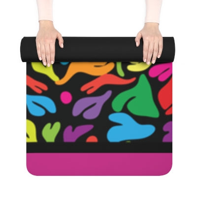 Flower party  Rubber Yoga Mat