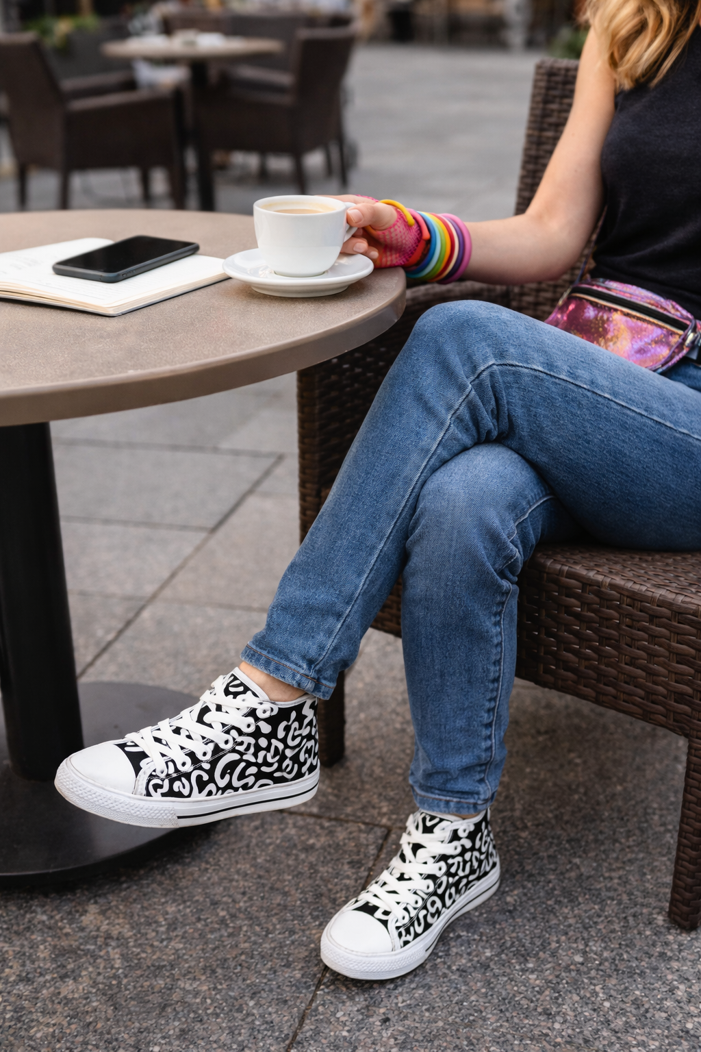 Optic White  Women's High Top Sneakers