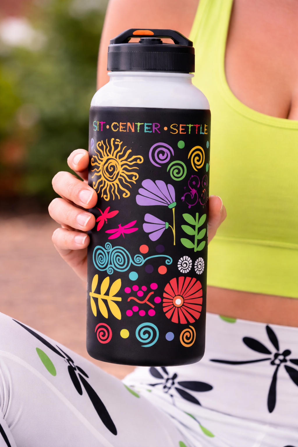 I Love Yoga Stainless Steel Water Bottle